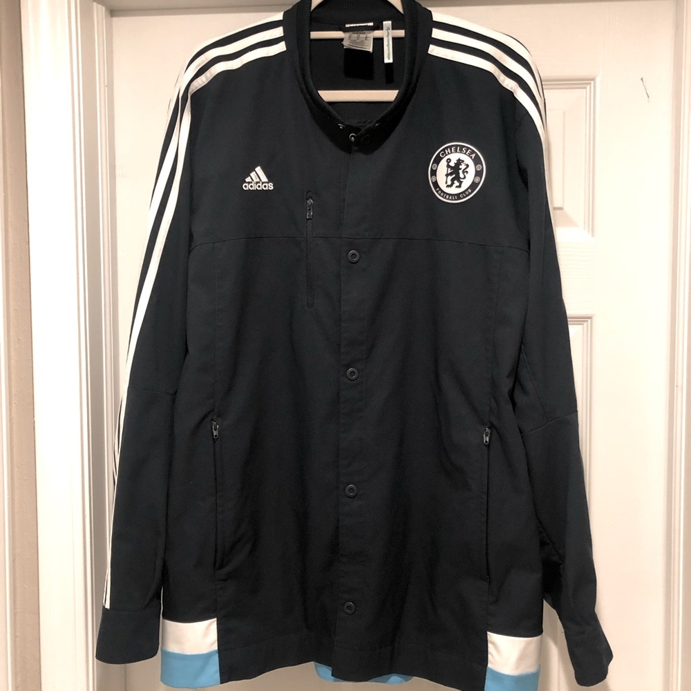 Chelsea FC button down snaps.  Windbreaker/trainer. XL